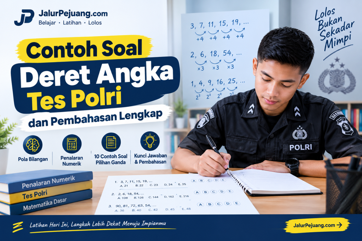Contoh Soal Deret Angka Tes Polri dan Pembahasan