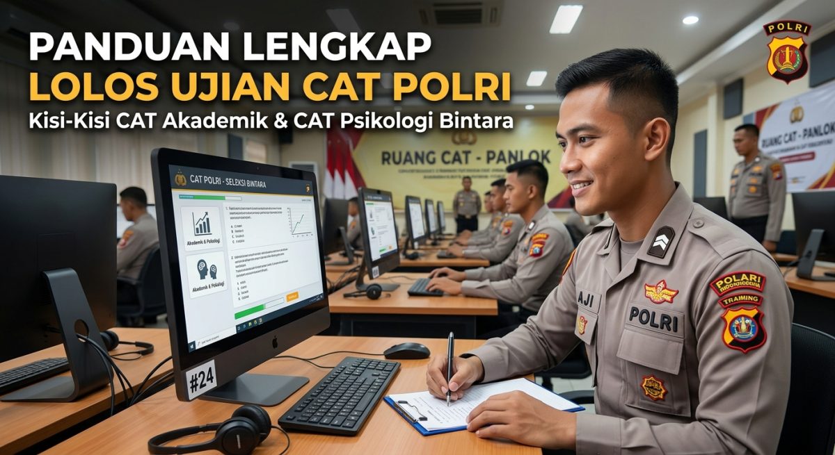 Panduan Lengkap Lolos Ujian CAT POLRI: Kisi-Kisi CAT Akademik & CAT Psikologi Bintara